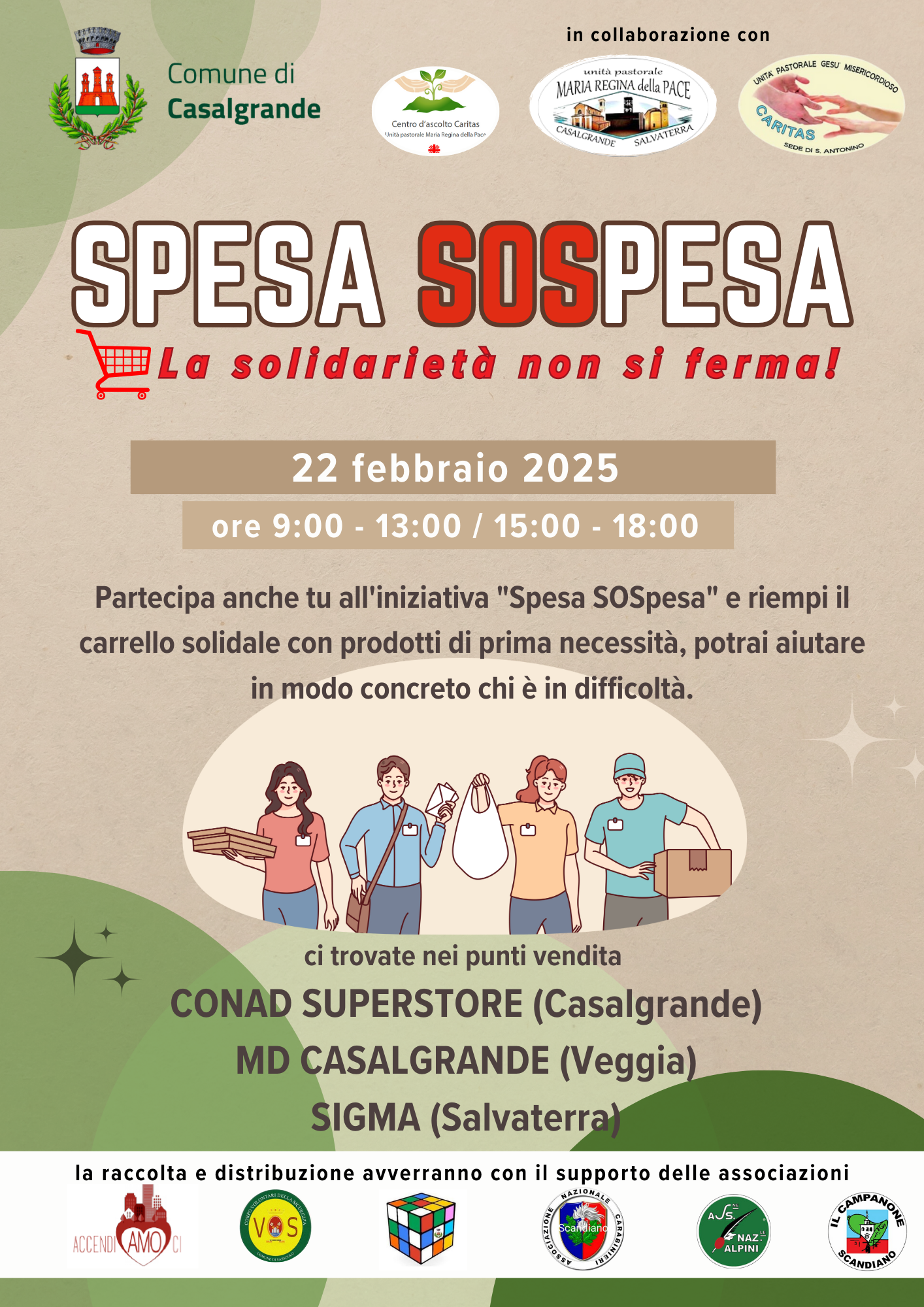 Sabato 22 febbraio torna 'SpesaSOSpesa'