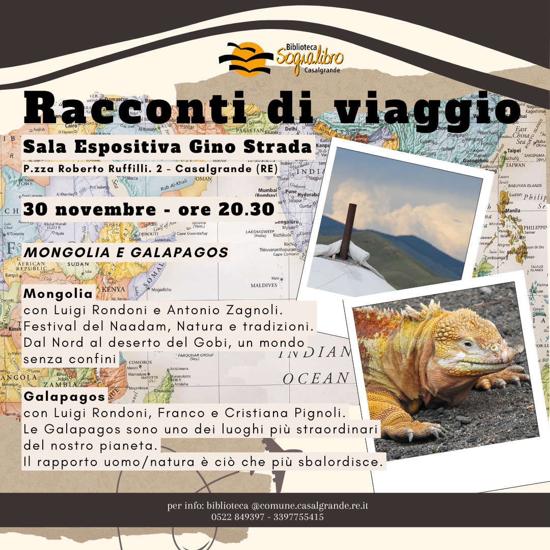 “Racconti di viaggio”, sabato sera alla Sala ‘Gino Strada’